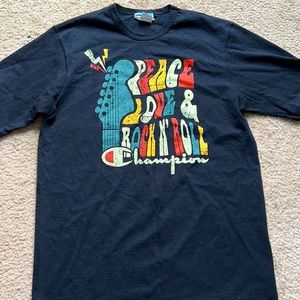Vintage champion peace love & rockn’roll tee